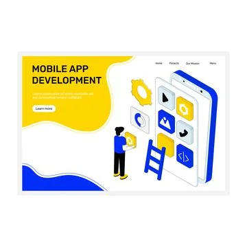 App Development Stock Illustration