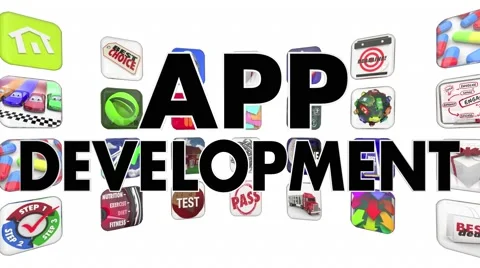 App Development Mobile Software Programming Animation Video stock 60796461