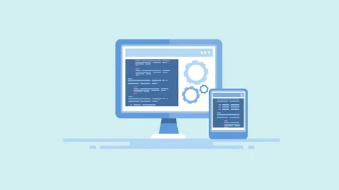 App development user interface coding programming. Stock Footage 196908970
