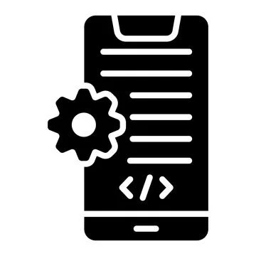 App Development Vector Icon Design Illustration Stock Illustration