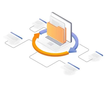 App email data network Stock Illustration