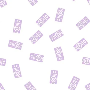 App for find love glyph vector seamless pattern Illustrazione stock