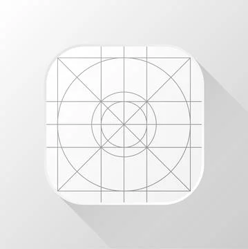 App icon in flat style. Technology background. Ui interface. Design element. Stock Illustration