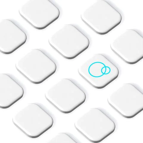 App Icon Mockup Vector Template Presentation Angle Stock Illustration