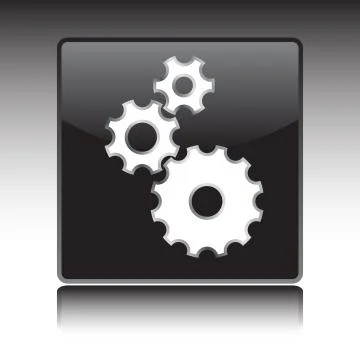 App icon with set of gears Stock Illustration