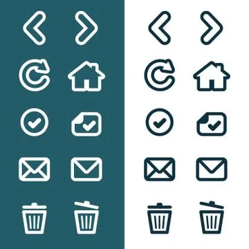 App Icon Set Stock Illustration