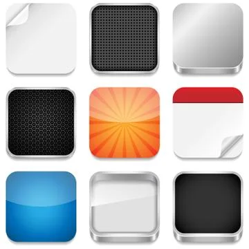 App Icon Templates Stock Illustration