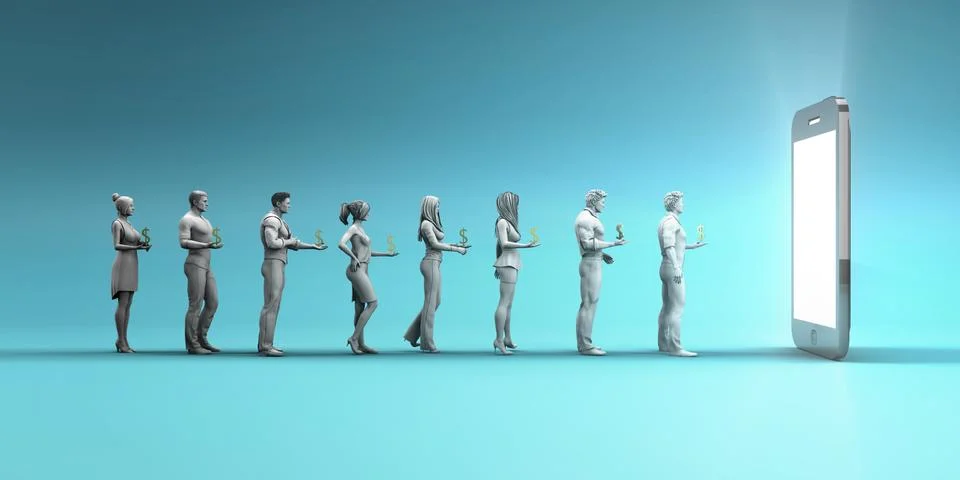 App Monetization Illustrazione stock