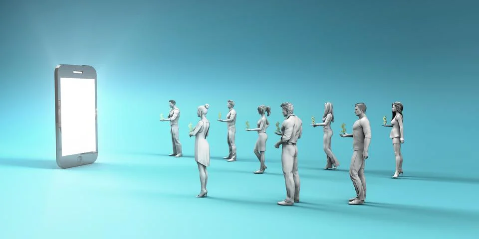 App Monetization Stock Illustration