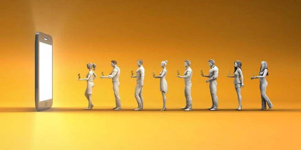 App Monetization Stock Illustration