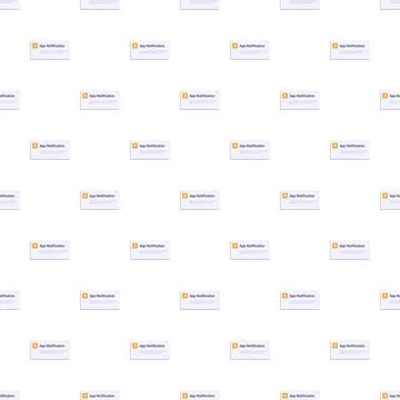 App notification repeated pattern background for digital communication Illustrazione stock