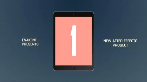App Presentation Tablet Stockmateriaal After Effects