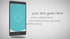App Promo Business 3D Mobile Application Display Flat Design Presentation Intro Stock After Effects