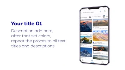 App Promo Project with smartphone animation Modèle After Effects