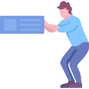 App prototype development icon man web designer Stock Illustration