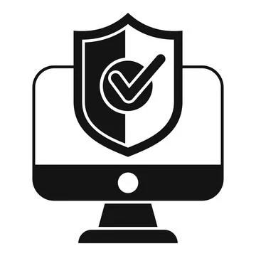 App secured icon simple vector. Mobile account Stock Illustration