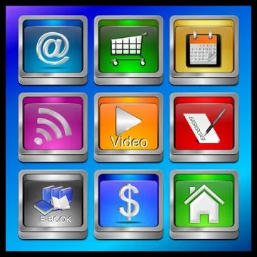 App set Stock Illustration