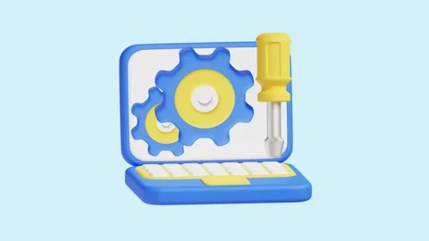 App Setting 3D Icon: Ideal for business, technology, websites, apps, education, Stock Footage 289453501