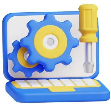 App Setting 3D Icon: Ideal for business, technology, websites, apps, education, Stock Photos