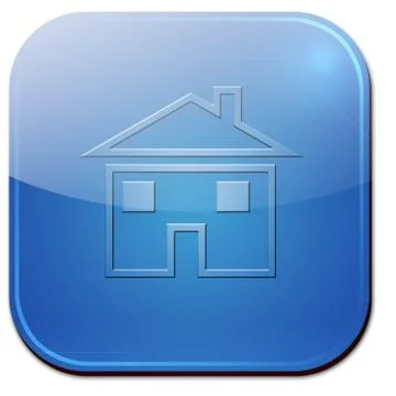 App sign house Stock Illustration