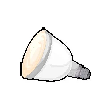 App smart light bulb pixel art vector illustration Illustrazione stock