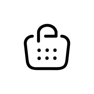 App store vector icon, Outline style, isolated on white Background. Stock Illustration