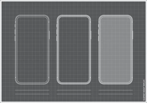App Template Screen Development Mobile Phone App Stock Illustration