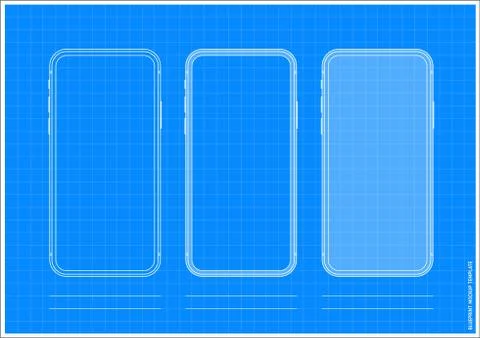 App Template Screen Development Mobile Phone App Stock Illustration