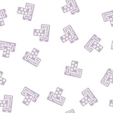 App testimonial testimonial glyph vector seamless pattern Stock Illustration