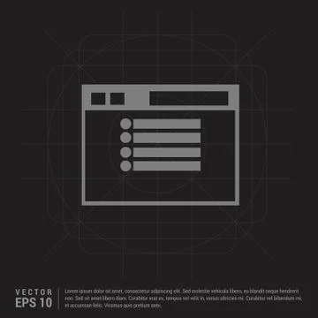 App window interface icon  - Black Creative Background Stock Illustration