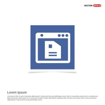 App window interface icon  - Blue photo Frame Stock Illustration