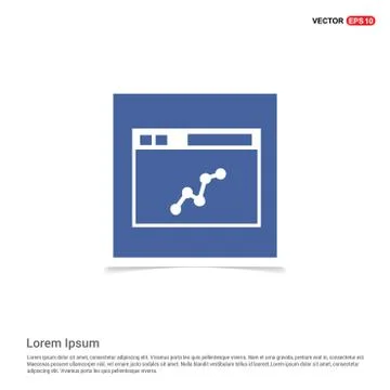 App window interface icon  - Blue photo Frame Stock Illustration