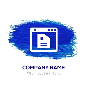 App window interface icon  - Blue watercolor background イラスト素材