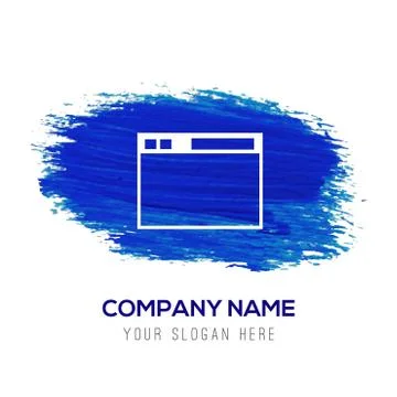 App window interface icon  - Blue watercolor background イラスト素材