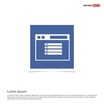 App window interface icon  - Blue photo Frame イラスト素材