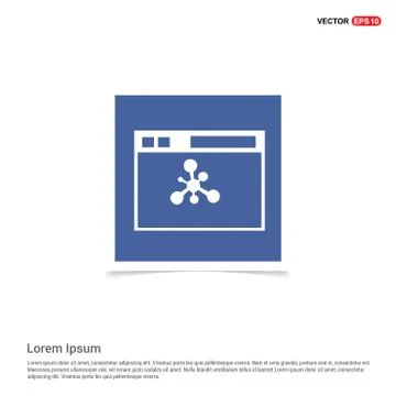 App window interface icon  - Blue photo Frame Illustrazione stock