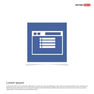 App window interface icon  - Blue photo Frame Illustrazione stock