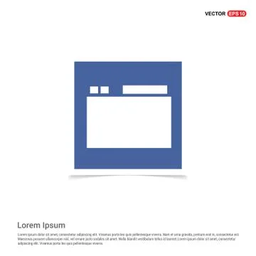 App window interface icon  - Blue photo Frame Stock Illustration