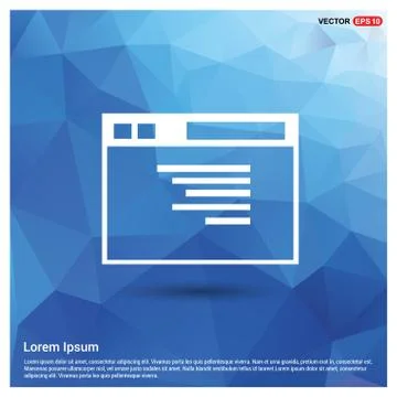 App window interface icon Illustrazione stock