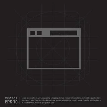 App window interface icon Stock Illustration