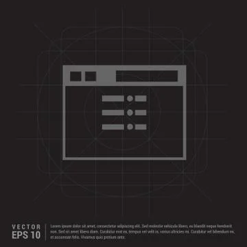 App window interface icon Illustrazione stock