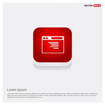 App window interface icon Stock Illustration