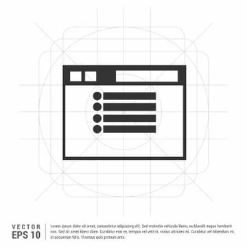 App window interface icon Stock Illustration