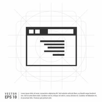 App window interface icon Stock Illustration