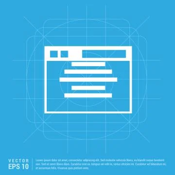 App window interface icon Illustrazione stock