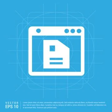 App window interface icon Illustrazione stock