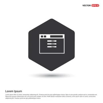 App window interface icon Illustrazione stock