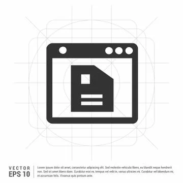 App window interface icon 스톡 일러스트