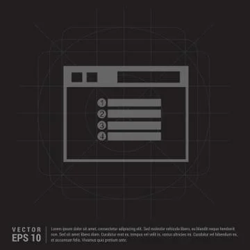 App window interface icon Illustrazione stock