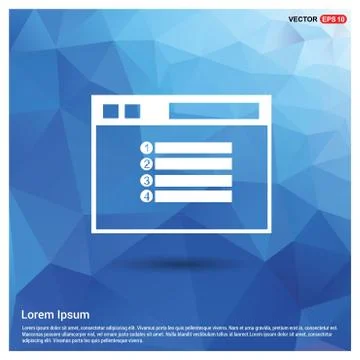 App window interface icon Illustrazione stock